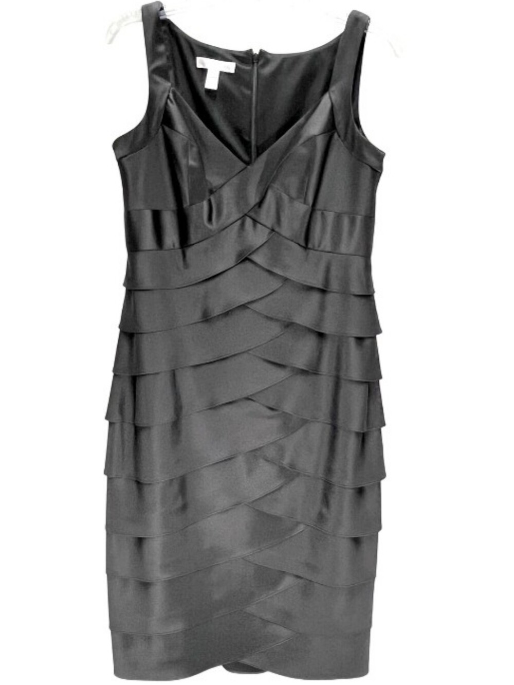 London Times Layered Ruffle Dress Sz12